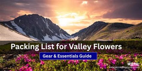 Paradise Valley Packing List