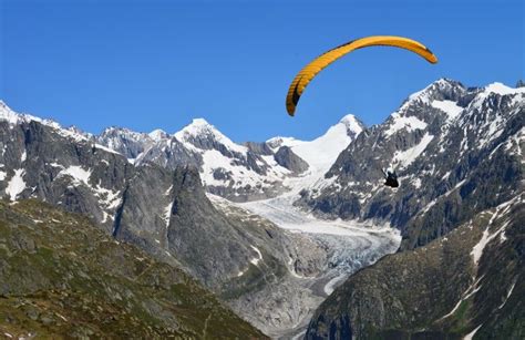 Paragliding Aletsch Glacier