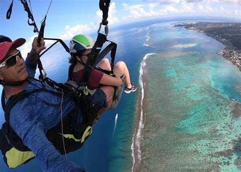 Paragliding Over Tahiti