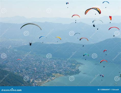 Paragliding over Pokhara