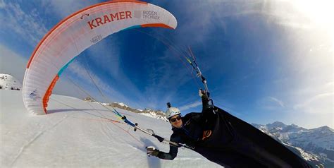 Paragliding selfie