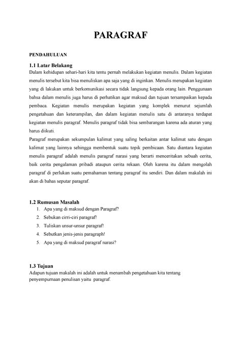 Paragraf Pendahuluan