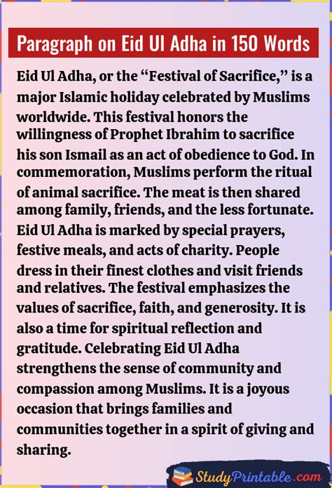 Paragraph About Eid Al Adha