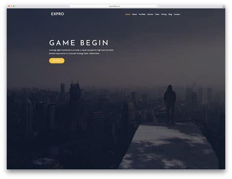 Parallax Effect Website Template