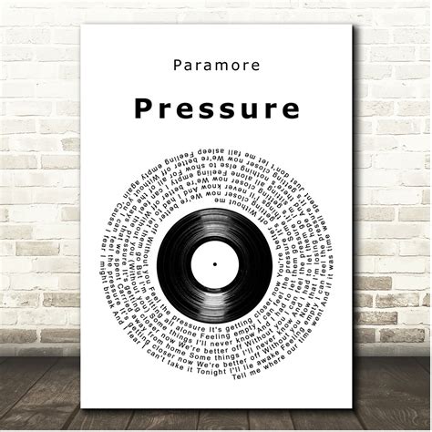 Paramore Pressure Lyric