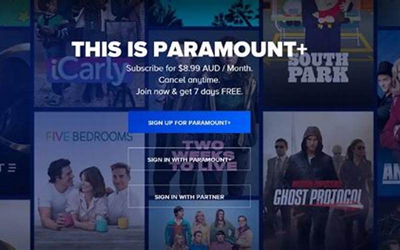 Paramount Plus Signup