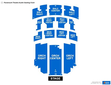 Paramount Theater Austin Tx Seating Chart