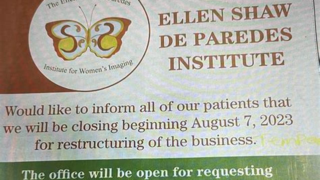 Paredes Institute Closing 2025