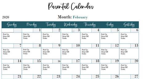 Parent Kc Calendar