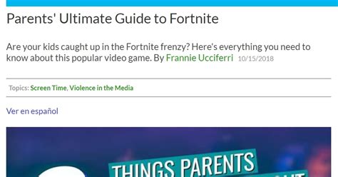 Parents\' Ultimate Guide to Fortnite | Common Sense Media