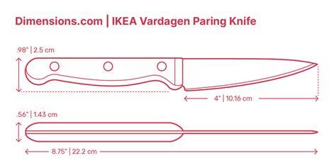 Paring Knife Dimensions