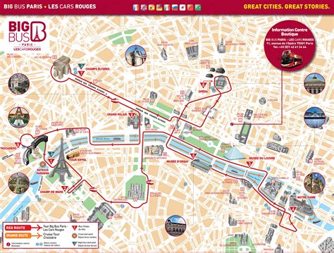 Paris Hop On Hop Off Bus Route Map PDF
