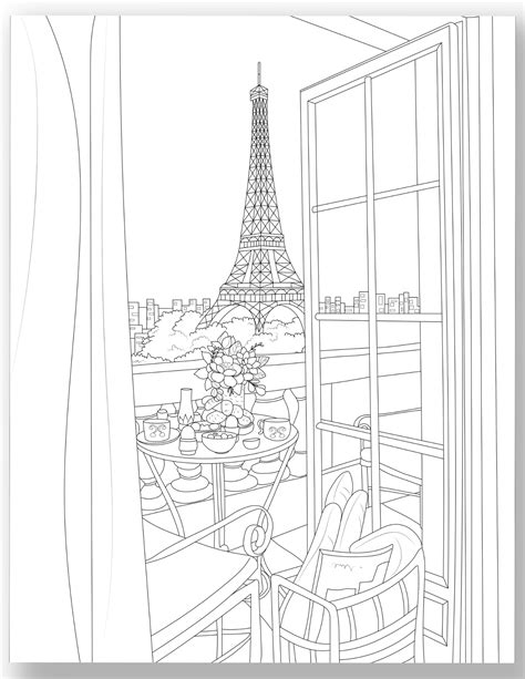 Paris Coloring Pages