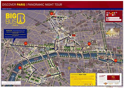 Paris Night Tour Route
