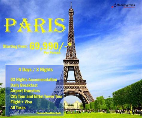 Paris Tourist Packages