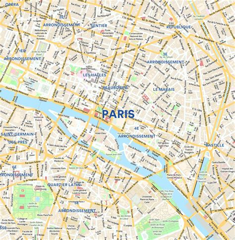 Paris street map