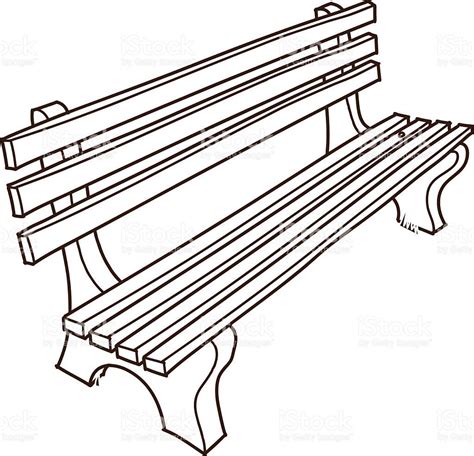 Park Bench Drawing