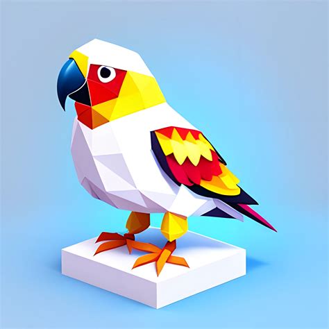 Download Parrot Geometric For Crafts
