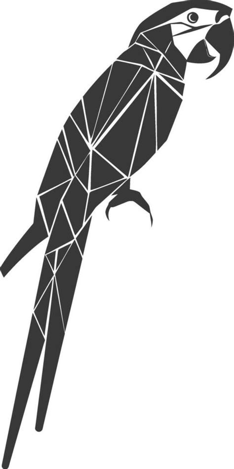 Download Parrot Geometric For Silhouette