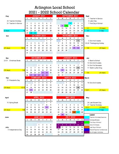 Parsons Academic Calendar