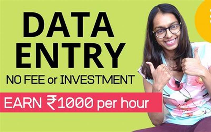 Part Time Data Entry Jobs Work From Home Without Investment