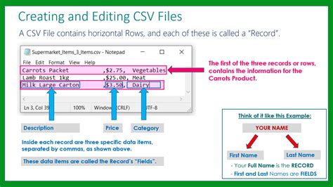 Part I: Create a CSV File