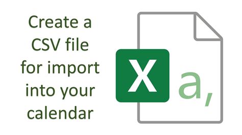 Part II: Import CSV File to Calendar