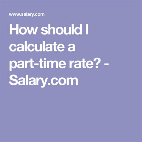 Part-Time Salary Calculator