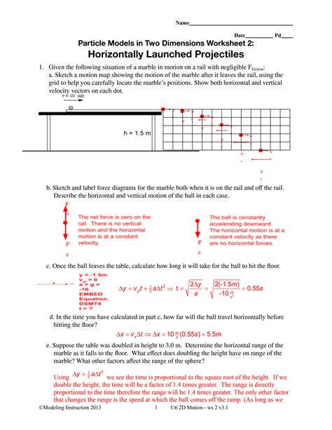 Particle Models In Two Dimensions Worksheet 1 kidsworksheetfun