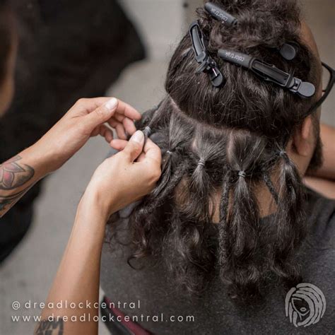 Parting Dreadlock Sectioning Patterns