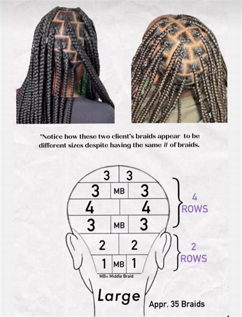 Parting Pattern For Box Braids