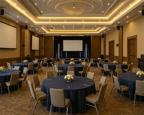 Partitioned ballroom dedicated AV capabilities