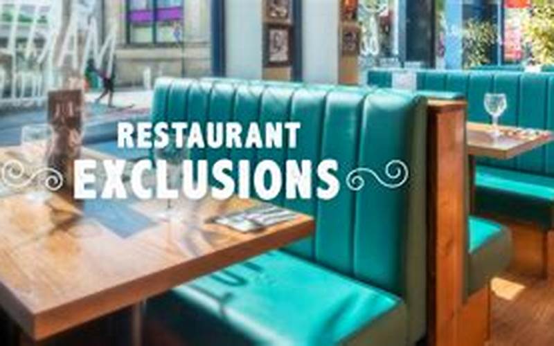 Partner Restaurant Exclusions