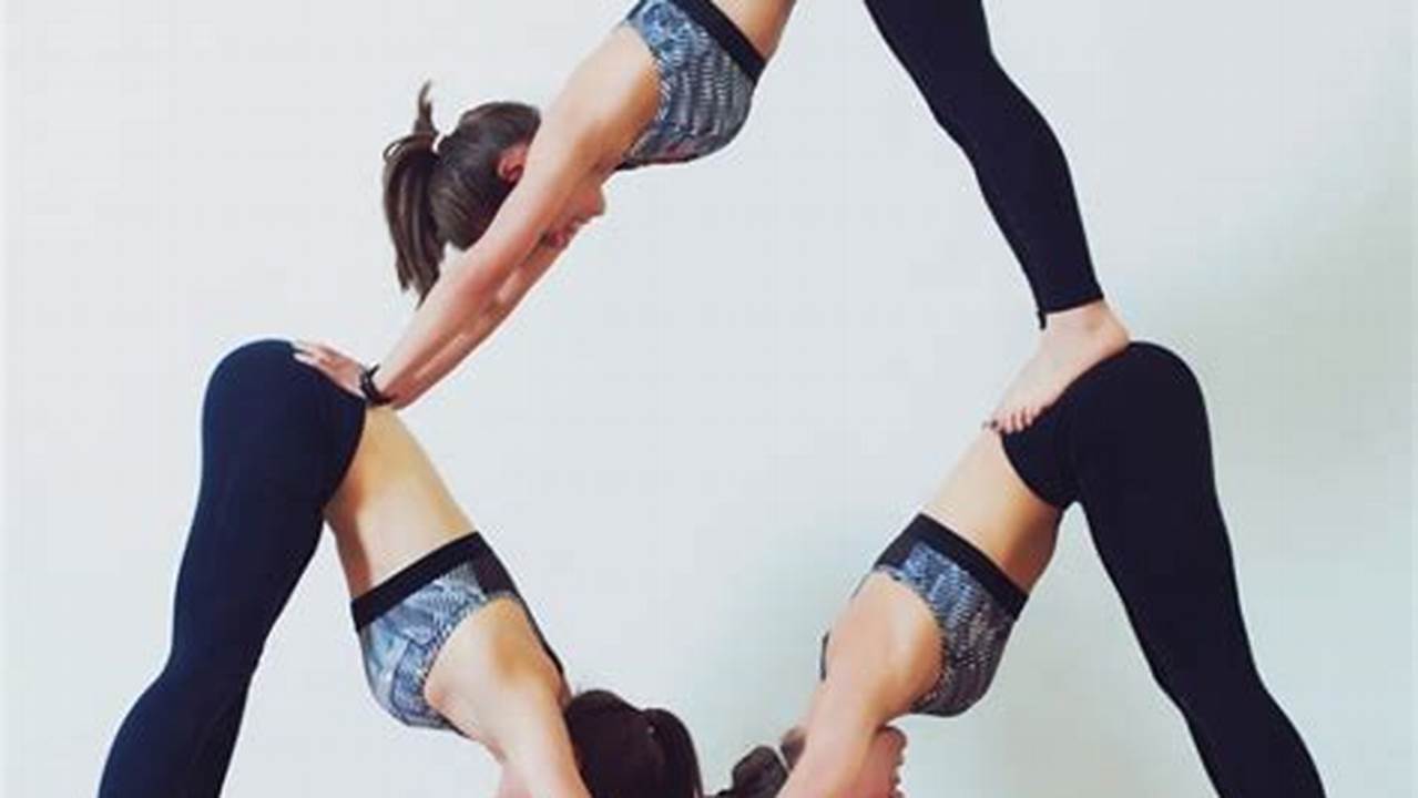 Partner Twist, Three People Yoga Poses