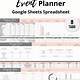 Party Planning Template Google Sheets