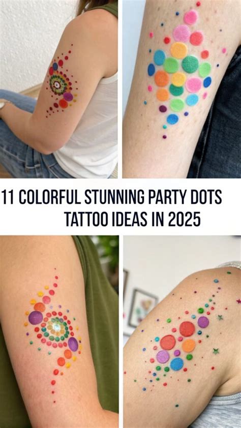 Party Dots Tattoo