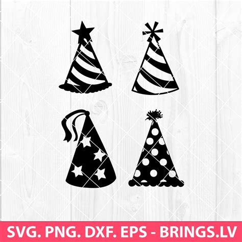 Download Party Hat Template SVG File - SVG Design Cricut SVG DXF Files