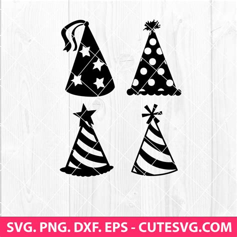 Download Party Hat Template SVG File - SVG Design Cut Files