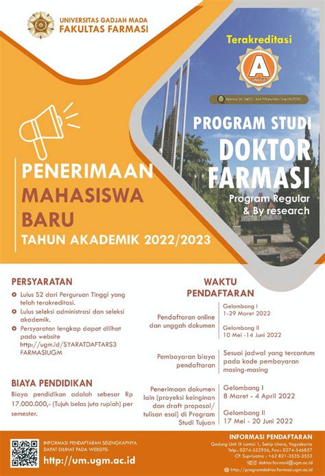 Pasing Grade 2024 Farmasi UGM Yogyakarta