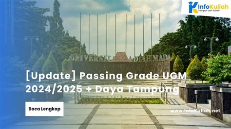 Pasing Grade 2024 Gizi UGM Yogyakarta