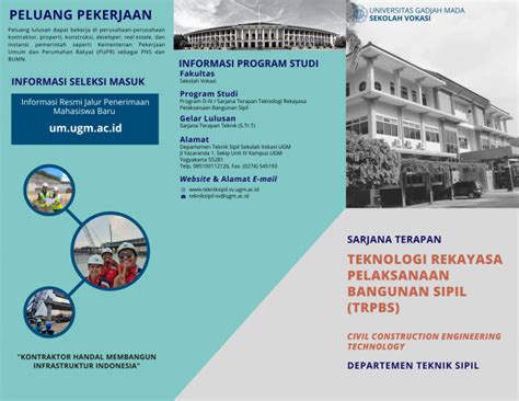 Pasing Grade 2024 Teknologi Rekayasa Pelaksanaan Bangunan Sipil UGM Yogyakarta