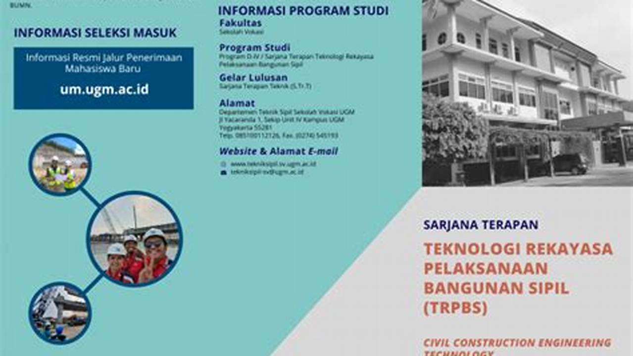 Raih Mimpimu: Panduan Pasing Grade 2024 Teknologi Rekayasa Pelaksanaan Bangunan Sipil UGM Yogyakarta