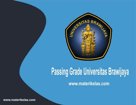 Pasing Grade 2024 Manajemen Sumberdaya Perairan Universitas Brawijaya Malang