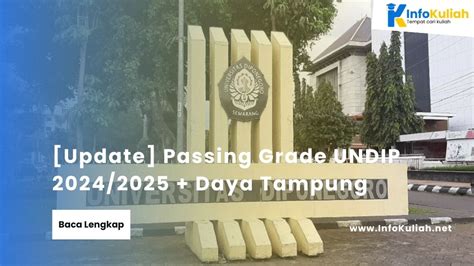 Pasing Grade 2024 Teknologi  Undip Semarang