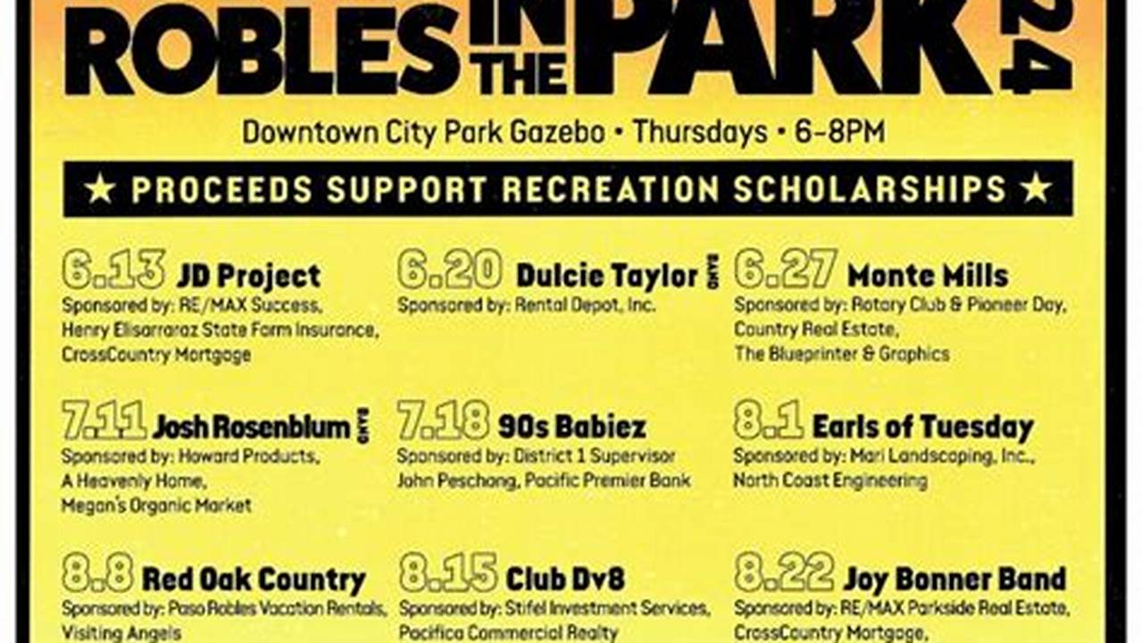Paso Robles Concerts 2025