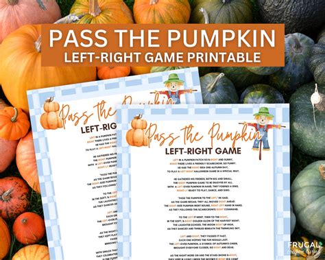 Pass The Pumpkin Game Printable