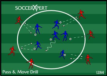Pass-and-Move Drill Exercise