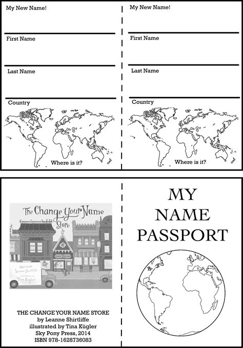 Passport Template For Kids