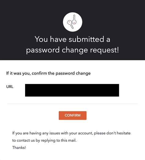 Password Change Email Template
