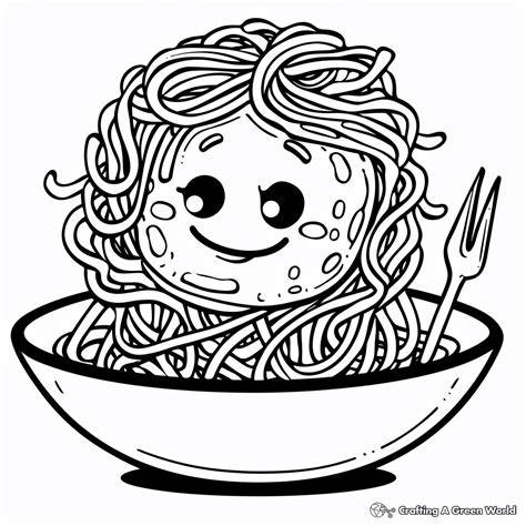 Pasta Coloring Pages